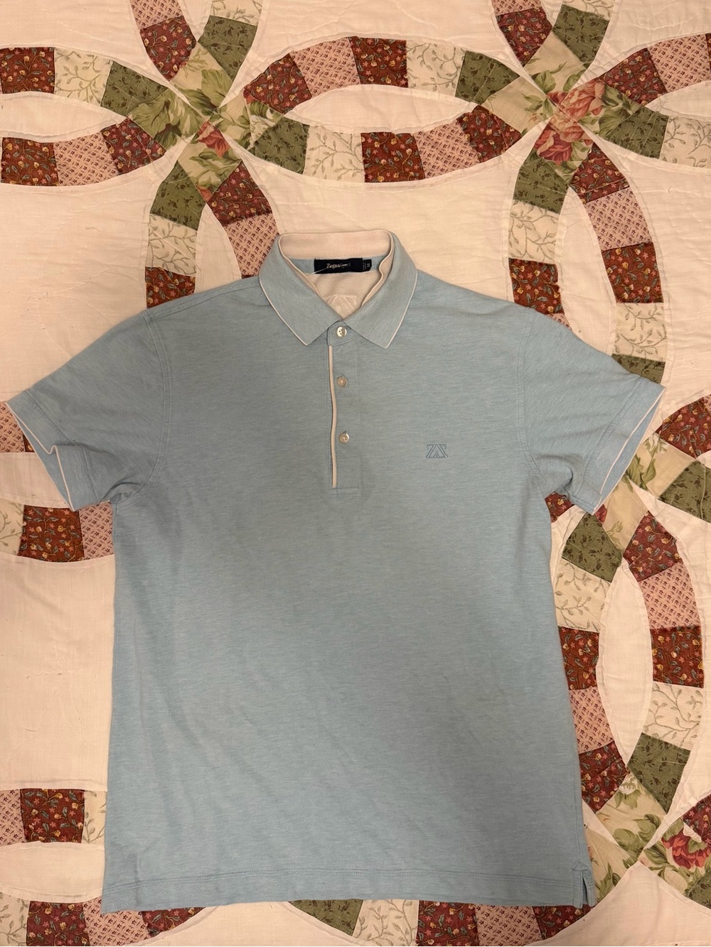 Vintage Ermenegildo Zegna Sport Luxury Polo Shirt Old Money Men's Medium